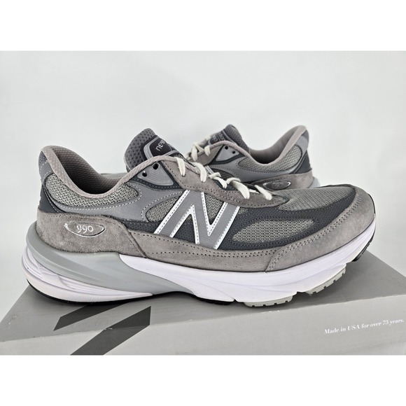 New Balance Men's 990v6 M990GL6 Gray Sz:12 2A - X Narrow- Used REPLACED INSOLES - Picture 13 of 15